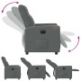 Sillón reclinable eléctrico de tela gris oscuro de , Sillones - Ref: Foro24-3324081, Precio: 243,20 €, Descuento: %