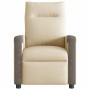 Sillón reclinable eléctrico de tela crema de , Sillones - Ref: Foro24-3324083, Precio: 241,03 €, Descuento: %