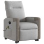 Sillón de masaje eléctrico reclinable elevable tela gris nube de , Sillones - Ref: Foro24-3324104, Precio: 332,87 €, Descuent...