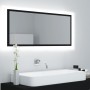 Espejo de baño LED acrílico negro 100x8,5x37 cm de vidaXL, Tocadores de baño - Ref: Foro24-804941, Precio: 58,09 €, Descuento: %