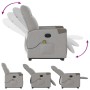 Sillón de masaje eléctrico reclinable elevable tela gris nube de , Sillones - Ref: Foro24-3324104, Precio: 332,87 €, Descuent...