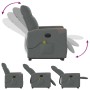Sillón de masaje eléctrico reclinable elevable tela gris oscuro de , Sillones - Ref: Foro24-3324106, Precio: 333,62 €, Descue...
