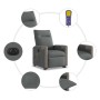 Sillón de masaje eléctrico reclinable elevable tela gris oscuro de , Sillones - Ref: Foro24-3324106, Precio: 333,62 €, Descue...