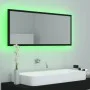 Espejo de baño LED acrílico negro 100x8,5x37 cm de vidaXL, Tocadores de baño - Ref: Foro24-804941, Precio: 59,98 €, Descuento: %