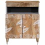 Aparador de madera maciza de mango 60x33,5x75 cm de , Almacenamiento para CD y DVD - Ref: Foro24-4018689, Precio: 71,69 €, De...