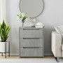 Aparador VISNES gris hormigón 60x40x73 cm madera de ingeniería de , Cajoneras - Ref: Foro24-4108286, Precio: 115,72 €, Descue...
