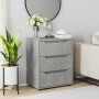 Aparador VISNES gris hormigón 60x40x73 cm madera de ingeniería de , Cajoneras - Ref: Foro24-4108286, Precio: 115,72 €, Descue...