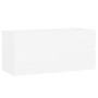 Armario para lavabo madera contrachapada blanco 100x38,5x45 cm de vidaXL, Muebles de baño - Ref: Foro24-804764, Precio: 65,12...