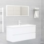 Armario para lavabo madera contrachapada blanco 100x38,5x45 cm de vidaXL, Muebles de baño - Ref: Foro24-804764, Precio: 65,12...