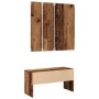 Juego de muebles de recibidor madera ingeniería madera antigua de , Bancos para recibidores y almacenamiento - Ref: Foro24-85...