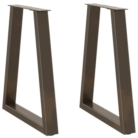 Patas para mesa de comedor en forma de V 2 uds acero natural de , Patas para mesas - Ref: Foro24-4012567, Precio: 88,22 €, De...
