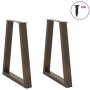 Patas para mesa de comedor en forma de V 2 uds acero natural de , Patas para mesas - Ref: Foro24-4012567, Precio: 88,22 €, De...