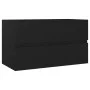 Mueble de lavabo madera de ingeniería negro 80x38,5x45 cm de vidaXL, Muebles de baño - Ref: Foro24-804747, Precio: 58,02 €, D...