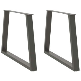Patas para mesa comedor forma V 2uds antracita 90x(72-73,3) cm de , Patas para mesas - Ref: Foro24-4012578, Precio: 116,46 €,...