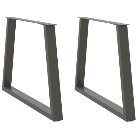Patas para mesa comedor forma V 2uds antracita 90x(72-73,3) cm de , Patas para mesas - Ref: Foro24-4012578, Precio: 116,46 €,...