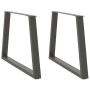 Patas para mesa comedor forma V 2uds antracita 90x(72-73,3) cm de , Patas para mesas - Ref: Foro24-4012578, Precio: 116,46 €,...