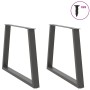 Patas para mesa comedor forma V 2uds antracita 90x(72-73,3) cm de , Patas para mesas - Ref: Foro24-4012578, Precio: 116,46 €,...
