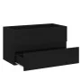 Mueble de lavabo madera de ingeniería negro 80x38,5x45 cm de vidaXL, Muebles de baño - Ref: Foro24-804747, Precio: 58,02 €, D...