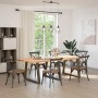 Patas para mesa de comedor en forma de V 3 uds acero natural de , Patas para mesas - Ref: Foro24-4012599, Precio: 160,77 €, D...