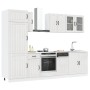 Mueble cocina Kalmar blanco de alto brillo 8 pzas de , Armarios de cocina - Ref: Foro24-3314803, Precio: 683,24 €, Descuento: %