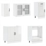 Mueble cocina Kalmar blanco de alto brillo 8 pzas de , Armarios de cocina - Ref: Foro24-3314803, Precio: 683,24 €, Descuento: %