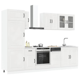 Mueble cocina Kalmar blanco de alto brillo 8 pzas de , Armarios de cocina - Ref: Foro24-3314793, Precio: 696,40 €, Descuento: %