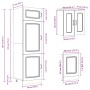Mueble cocina Kalmar blanco de alto brillo 8 pzas de , Armarios de cocina - Ref: Foro24-3314793, Precio: 696,40 €, Descuento: %