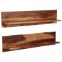 Estantes de pared 2 uds madera maciza de acacia 118x26x20 cm en Estanterías | Comprar online en Foru.es