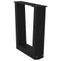 Patas para mesa de comedor forma V 2 uds negro 30x(30-31,3) cm de , Patas para mesas - Ref: Foro24-4012600, Precio: 48,70 €, ...