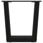 Patas para mesa de comedor forma V 2 uds negro 30x(30-31,3) cm de , Patas para mesas - Ref: Foro24-4012600, Precio: 48,70 €, ...
