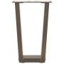 Patas mesa de comedor en forma de V 2 uds acero natural Acero de , Patas para mesas - Ref: Foro24-4012623, Precio: 54,79 €, D...