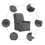 Sillón reclinable elevable de tela gris oscuro de , Sillones - Ref: Foro24-3303315, Precio: 287,74 €, Descuento: %