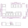 Mueble cocina Kalmar roble marrón 7 pzas madera contrachapada de , Armarios de cocina - Ref: Foro24-3314758, Precio: 610,67 €...