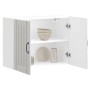 Armario de pared de cocina Lucca blanca de alto brillo de , Armarios de cocina - Ref: Foro24-853829, Precio: 87,48 €, Descuen...