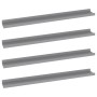 Estantes de pared 4 unidades gris 80x9x3 cm en Estanterías | Comprar online en Foru.es