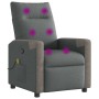 Sillón de masaje reclinable de tela gris oscuro de , Sillones - Ref: Foro24-4104845, Precio: 203,53 €, Descuento: %