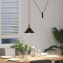 Lámpara colgante regulable en altura E27 negro brillante Ø 22cm de , Lámparas - Ref: Foro24-4103443, Precio: 29,60 €, Descuen...