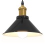 Lámpara colgante regulable en altura E27 negro brillante Ø 22cm de , Lámparas - Ref: Foro24-4103443, Precio: 29,60 €, Descuen...
