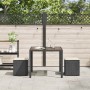 Taburetes de jardín con cojines 2 uds negro 40x40x43 cm de , Otomanas de exterior - Ref: Foro24-4104039, Precio: 128,70 €, De...