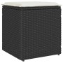 Taburetes de jardín con cojines 2 uds negro 40x40x43 cm de , Otomanas de exterior - Ref: Foro24-4104039, Precio: 128,70 €, De...