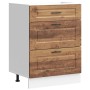 Mueble bajo de cocina porto madera vieja madera reconstituida de , Armarios de cocina - Ref: Foro24-854267, Precio: 108,78 €,...