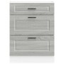 Mueble bajo de cocina porto gris sonoma madera reconstituida de , Armarios de cocina - Ref: Foro24-854265, Precio: 116,20 €, ...
