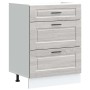 Mueble bajo de cocina porto gris sonoma madera reconstituida de , Armarios de cocina - Ref: Foro24-854265, Precio: 116,20 €, ...