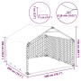 Caseta perros exterior con cubierta 2x2x1,5 m acero galvanizado de , Casetas para perros - Ref: Foro24-4105408, Precio: 118,7...