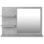 Espejo de baño madera contrachapada gris hormigón 60x10,5x45 cm by vidaXL, bathroom vanities - Ref: Foro24-805010, Price: 33,...