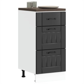 Mueble bajo de cocina Lucca madera ingeniería negra de , Armarios de cocina - Ref: Foro24-854231, Precio: 90,12 €, Descuento: %
