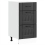 Mueble bajo de cocina Lucca madera ingeniería negra de , Armarios de cocina - Ref: Foro24-854231, Precio: 90,12 €, Descuento: %