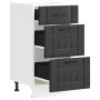 Mueble bajo de cocina Lucca madera ingeniería negra de , Armarios de cocina - Ref: Foro24-854231, Precio: 90,12 €, Descuento: %
