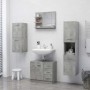 Espejo de baño madera contrachapada gris hormigón 60x10,5x45 cm de vidaXL, Tocadores de baño - Ref: Foro24-805010, Precio: 33...