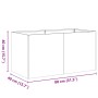 Jardinera oxidada 80x40x40 cm acero corten de , Maceteros y jardineras - Ref: Foro24-860674, Precio: 76,56 €, Descuento: %